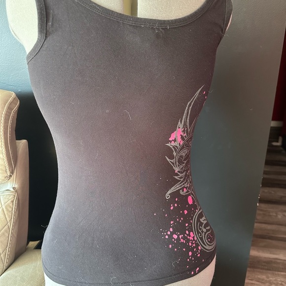 **3 for $15**Hustler Hollywood Gray Fitted Sleeveless Tank Top - Picture 5 of 6